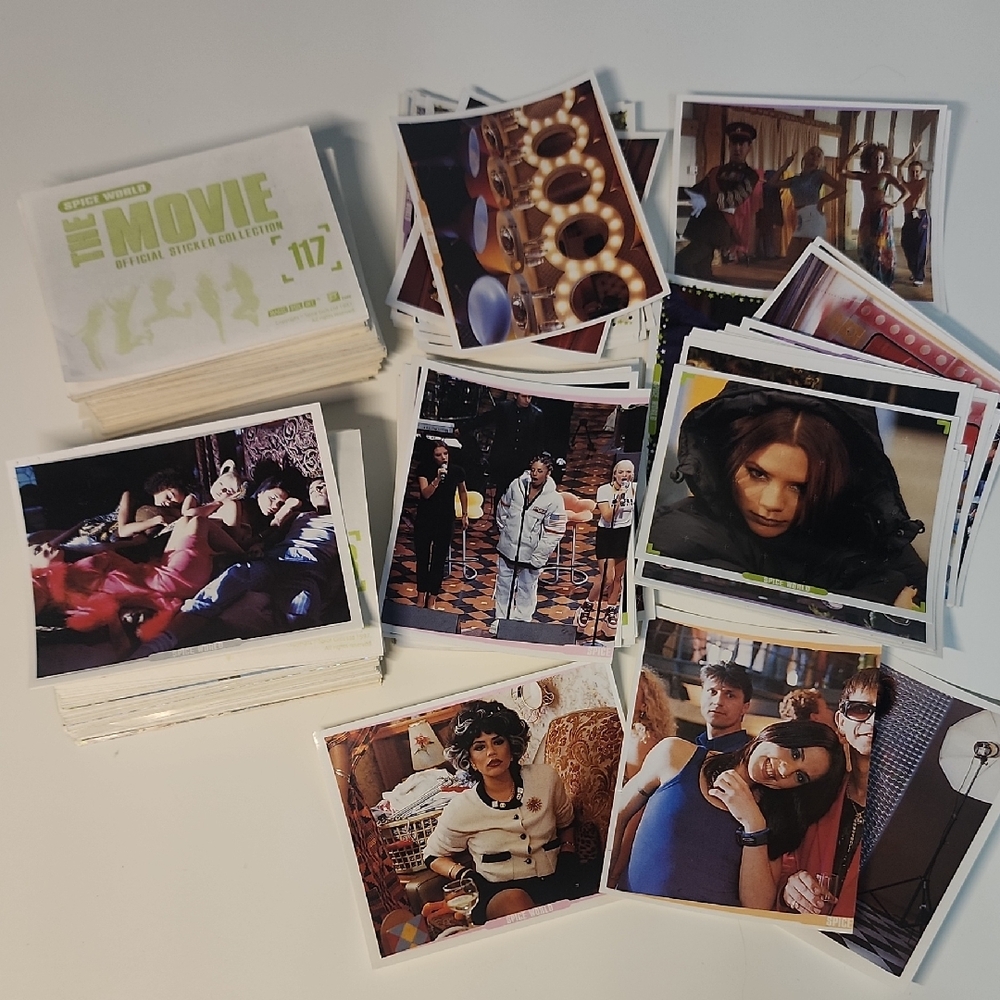 Spice Girls Stickers - Spice World Movie 1997 Collectible